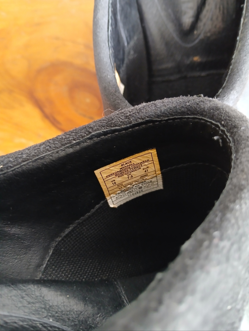 Merrell Luxe Wrap Black Leather Studded Slip-On Clog Mules, Sz 10 - Picture 6 of 15
